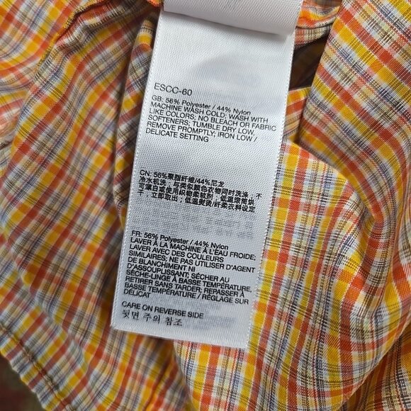 Exofficio Fishing Shirt Men Size XL Roll Tab Sleeve Button Up Vented Caped Plaid - Picture 9 of 9